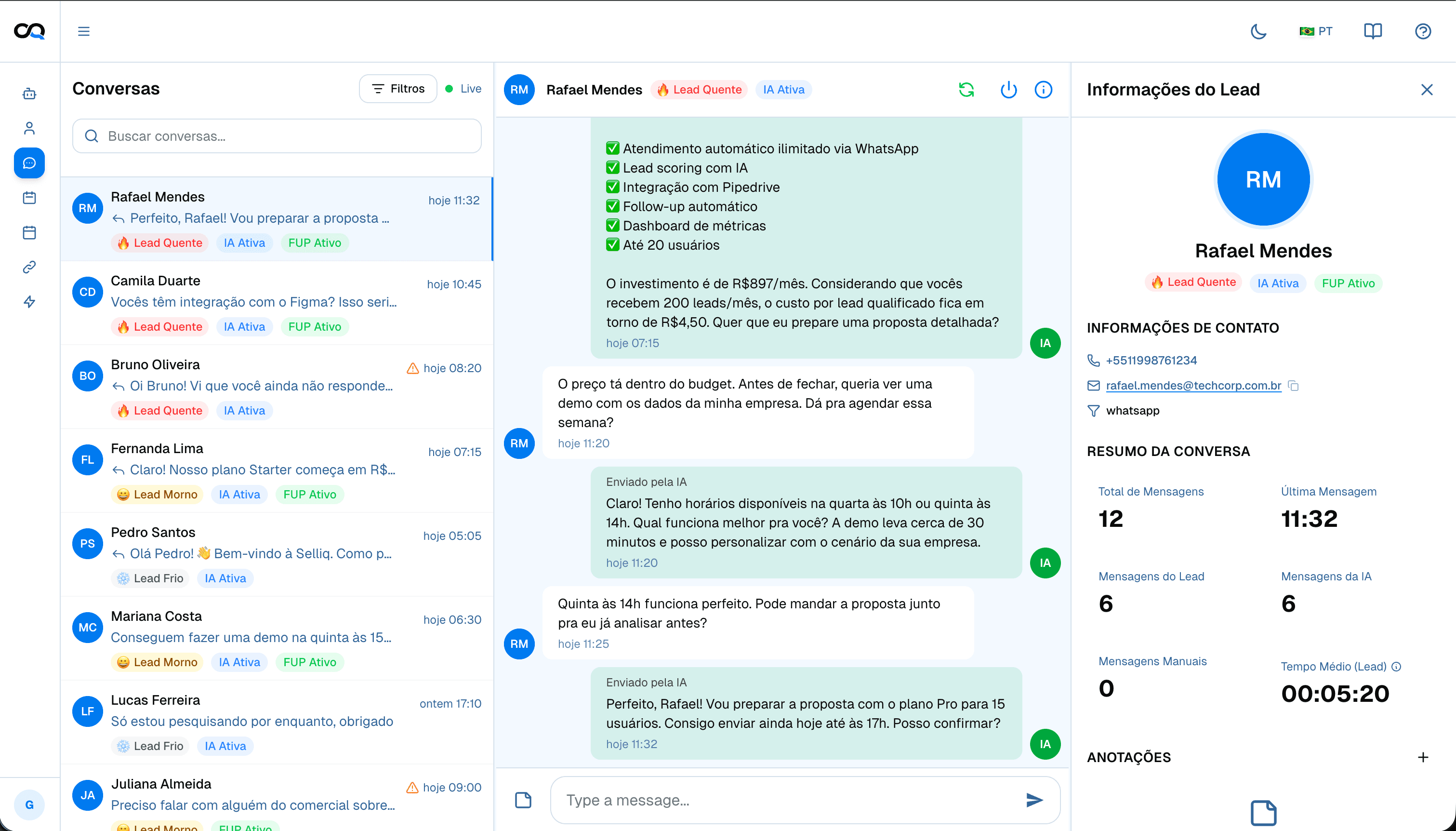 Sistema Selliq Dashboard